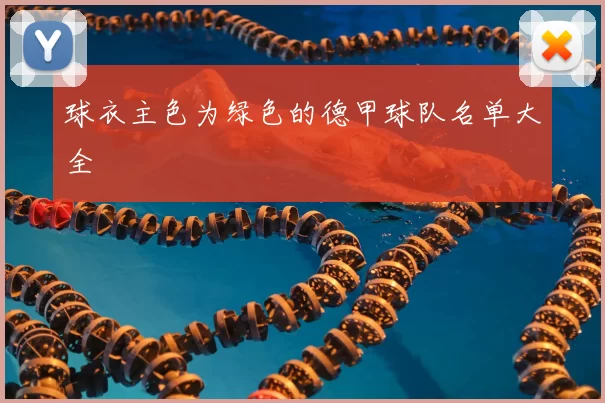 球衣主色为绿色的德甲球队名单大全